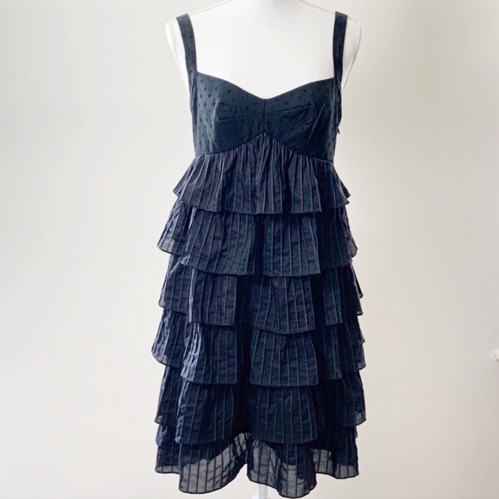 ✔️CYNTHIA STEFFE|Little Tiered Black Dress|Size 8